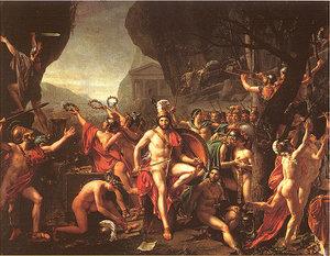 Jacques-Louis David/Leonidas at Thermopylae