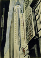 Earl Horter - The Chrysler Building Under Construction